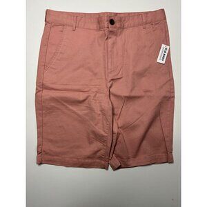 NWT Old Navy Boys Size 18 Pink Chino Shorts Built In Flex Academia Preppy Easter